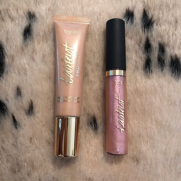 ✨ Tarte ✨Bundle Lot Mascara Highlighter & lipgloss - Picture 2 of 5